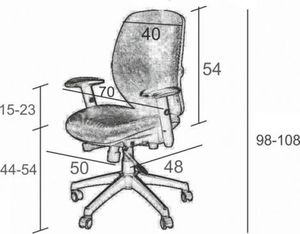 Krzesło biurowe Sitplus Spectrum Czarne 2