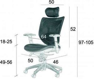 Krzesło biurowe Sitplus Space Czarne 2