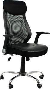 Krzesło biurowe Stema Fotel ZH-376 czarny z ruchomymi podłokietnikami STEMA 1