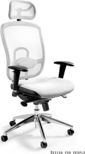 Krzesło biurowe Unique VIP Białe 1