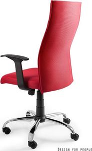 Krzesło biurowe Unique Black on Black Czerwone 2