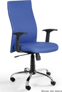 Krzesło biurowe Unique Black on Black Niebieskie 1
