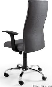 Krzesło biurowe Unique Black on Black Szare 2
