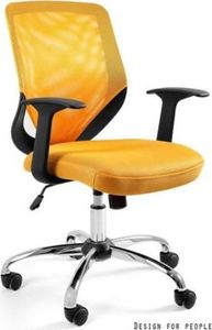 Krzesło biurowe Unique Mobi Żółte 1
