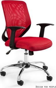 Krzesło biurowe Unique Mobi Czerwone 1