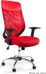 Krzesło biurowe Unique Mobi Plus Czerwone 1