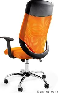 Krzesło biurowe Unique Mobi Plus Pomarańczowe 2