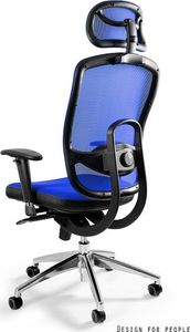 Krzesło biurowe Unique VIP Niebieskie 2