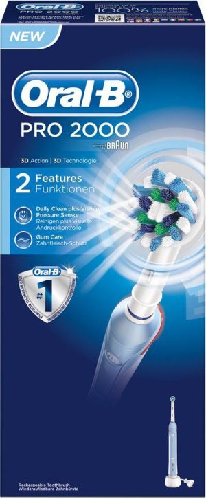 Szczoteczka Oral-B Szczoteczka rotacyjna Pro 2000 Niebieska 4