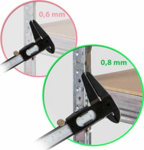 Humberg Regał metalowy magazynowy 150 x 75 x 30 cm Humberg 4840 6