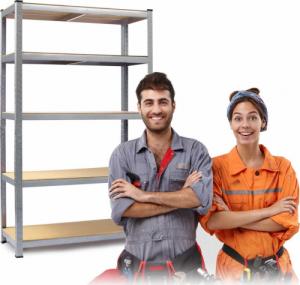 Humberg Regał metalowy magazynowy 150 x 75 x 30 cm Humberg 4840 9