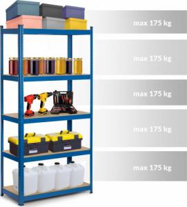 Humberg Regał metalowy magazynowy 180x90x30cm (4845) 7