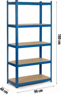 Humberg Regał metalowy magazynowy 180x90x40cm (4848) 6