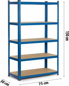 Humberg Regał metalowy magazynowy 150x75x30 (4842) 8