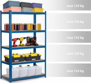 Humberg Regał metalowy magazynowy 150x75x30 (4842) 10