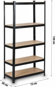 Humberg Regał metalowy magazynowy HR-811 czarny 5