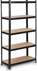 Humberg Regał metalowy magazynowy 180x90x40 cm HR-813 czarny 2