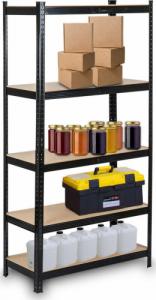 Humberg Regał metalowy magazynowy 180x90x40 cm HR-813 czarny 6