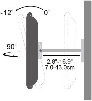 Techly Uchwyt ścienny ICA-PLB 147M 23'' - 55'' 3