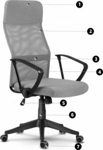 Krzesło biurowe Sofotel Sydney Popielate 9