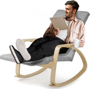 Sofotel Fotel wypoczynkowy bujany Suzi - jasnoszary 6