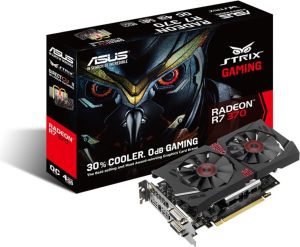 Karta graficzna Asus ASUS Radeon R7 370 4GB GDDR5 (256 bit), HDMI, 2xDVI, DP, Box (STRIX-R7370-DC2OC-4GD5-GAMING) 4