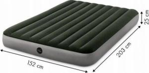 Intex Materac Dmuchany Dwuosobowy  z Pompką Elektryczną Zielony 9