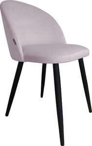 Atos Krzesło CLAUDINE 1 VELVET jasno różowe nowoczesne tapicerowane ATOS 1