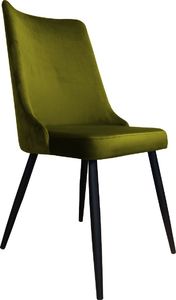 Atos Krzesło CYPRIAN BL VELVET oliwkowe w stylu glamour ATOS 1