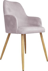 Atos Krzesło WEZERA VELVET jasno różowe nowoczesne ATOS 1