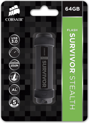 Pendrive Corsair Survivor Stealth, 64 GB  (CMFSS3B-64GB) 7