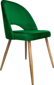 Atos Krzesło ISKAR 2 VELVET zielone/dąb nowoczesne ATOS 1