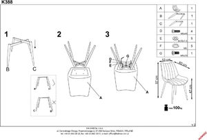 Halmar Krzesło K388 VELVET szare tapicerowane do jadalni i salonu HALMAR 11