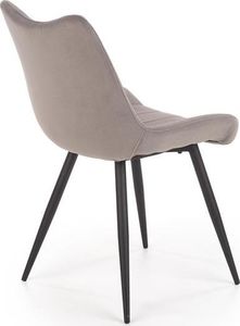 Halmar Krzesło K388 VELVET szare tapicerowane do jadalni i salonu HALMAR 2