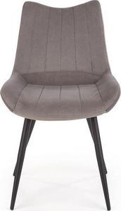 Halmar Krzesło K388 VELVET szare tapicerowane do jadalni i salonu HALMAR 3