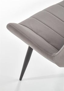Halmar Krzesło K388 VELVET szare tapicerowane do jadalni i salonu HALMAR 9