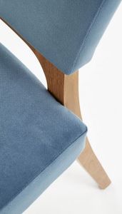 Halmar Krzesło WENANTY niebieskie dąb miodowy w stylu retro HALMAR 6