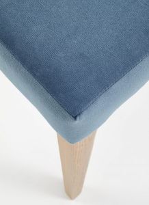 Halmar Krzesło WENANTY niebieskie dąb miodowy w stylu retro HALMAR 7