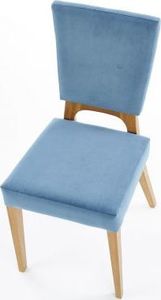 Halmar Krzesło WENANTY niebieskie dąb miodowy w stylu retro HALMAR 9