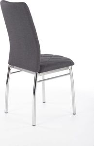 Halmar Krzesło K309 ciemno szare na chromowanych nogach HALMAR 3