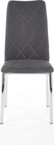 Halmar Krzesło K309 ciemno szare na chromowanych nogach HALMAR 4