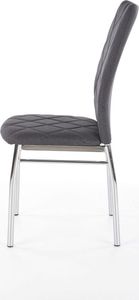 Halmar Krzesło K309 ciemno szare na chromowanych nogach HALMAR 6