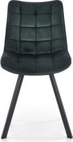 Halmar Krzesło K332 VELVET zielone tapicerowane z przeszyciami HALMAR 8