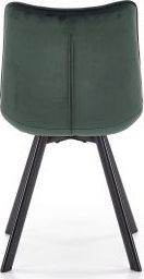Halmar Krzesło K332 VELVET zielone tapicerowane z przeszyciami HALMAR 10
