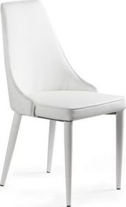 Unique Krzesło SETINA białe w całości tapicerowane eko skórą UNIQUE 1