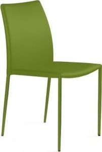 Unique Krzesło DESIGN zielone ekoskóra z możliwością sztaplowania UNIQUE 1