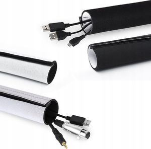 Organizer Wobell Otulina na przewody Czarno-biały 1 sztuka 5