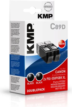 Tusz KMP C89D Tusz czarny DoublePack Canon PGI-550PGBK (1518,0021) 1