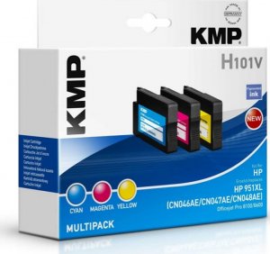 Tusz KMP KMP H101V Multipack C/M/Y kompatibel mit HP 951 XL - 1723,4050 1
