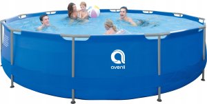 Enero Basen stelażowy owalny z pompą 450x122cm z pompą drabiną i podłożem (17802EU) 10